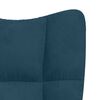vidaXL Relaxstoel fluweel blauw