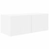 vidaXL TV Wandkast Set Wandgemonteerd 4 pcs Wit Bewerkt hout