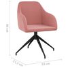 vidaXL Eetkamerstoelen 4 st fluweel roze