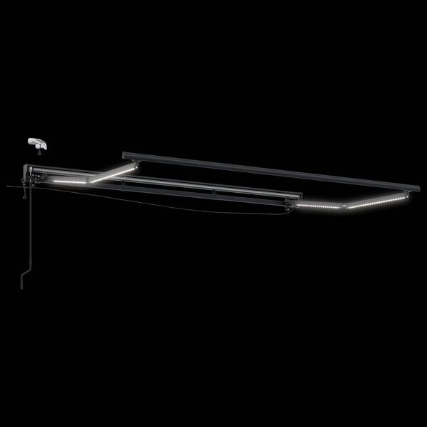 vidaXL Elektrisch Zonnescherm Frame met LED's Antraciet 3 x 2 m