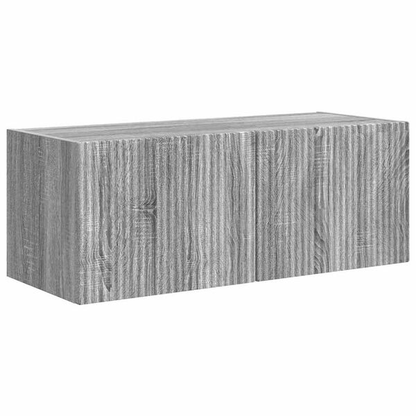 vidaXL TV Wandkast Grijs Sonoma 78,5 x 31 x 29,5 cm Bewerkt hout