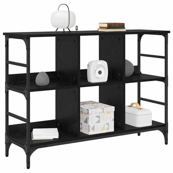 vidaXL Dressoir Zwart Eiken 102 x 32 x 73,5 cm