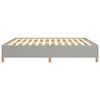 vidaXL Bedframe zonder matras stof lichtgrijs 160x200 cm