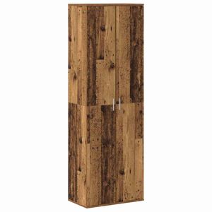 vidaXL Highboard Oud Hout 60 x 35 x 180 cm Bewerkt hout