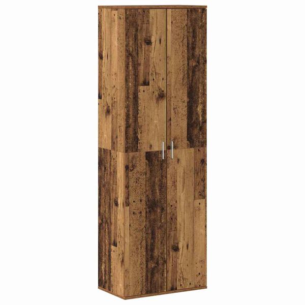vidaXL Highboard Oud Hout 60 x 35 x 180 cm Bewerkt hout