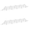 vidaXL Kweektunnels 2 st 1,5x5 m glasvezel en polypropeen