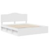 vidaXL Bedframe met hoofdeinde Wit 180 x 200 cm Massief grenenhout