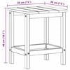 vidaXL Adirondack Zij Tafel Lichtgrijs 38 x 38 x 46 cm HDPE