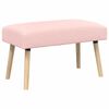 vidaXL Bank Effen Roze 80 x 40 x 46 cm Boucl&eacute;