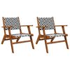 vidaXL Tuinstoelen 2 st massief acaciahout