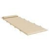 vidaXL Ligbedkussen 180x60x4 cm oxford stof beige