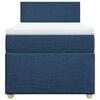 vidaXL Boxspring met matras stof blauw 100x200 cm