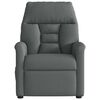vidaXL Relaxfauteuil Donkergrijze Stof