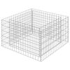 vidaXL Gabion plantenbak verhoogd 90x90x50 cm gegalvaniseerd staal