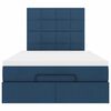vidaXL Ottoman bed met matras 120x190 cm stof blauw