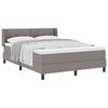 vidaXL Boxspringbed met matras Taupe 190 x 140 cm Polyester
