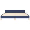vidaXL Bedframe met hoofdeinde stof blauw 180x200 cm
