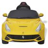 vidaXL Loopauto Ferrari F12 geel 6 V met afstandsbediening