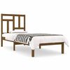 vidaXL Bedframe massief grenenhout honingbruin 100x200 cm