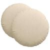 vidaXL Zitkussens 2 st Stof Cr&egrave;mekleurig &Oslash;80 x 29 cm