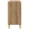 vidaXL Dressoir 102x35x70 cm bewerkt hout artisanaal eikenkleurig