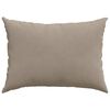 vidaXL Sofa Kussens 2 stuks Taupe 70 x 50 cm Stof