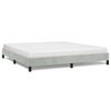 vidaXL Bedframe zonder matras lichtgrijs California King fluweel