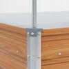 vidaXL Tuinplanter met kas Licht Bruin 100 x 100 x 77 cm