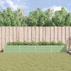 vidaXL Plantenbak Pastelgroen 195 x 100 x 45 cm Gegalvaniseerd staal