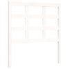 vidaXL Bedframe met hoofdbord massief hout wit 100x200 cm