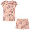 vidaXL Kinderpyjama met korte mouwen 116 lichtoranje