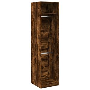 vidaXL Kledingkast 50x50x200 cm bewerkt hout gerookt eikenkleurig