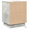 vidaXL Nachtkastje 2 pcs Beton Grijs 39 x 34,5 x 50 cm Bewerkt hout