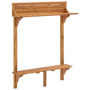 vidaXL Balkonbartafel 90x37x122,5 cm massief acaciahout