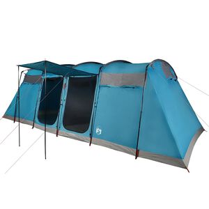 vidaXL Tunneltent voor gezin 8-persoons waterdicht blauw