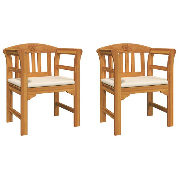 vidaXL Rozenbank Natuurlijk 68,5 x 46 x 82,5 cm Massief Acaciahout