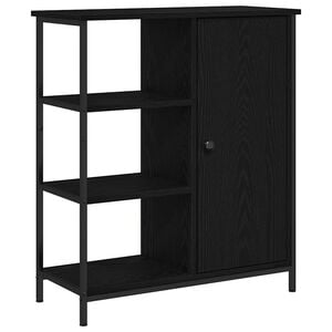 vidaXL Dressoir Zwart Eiken 70 x 30 x 80 cm
