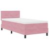 vidaXL Boxspringbed met matras met hoofdeinde Roze 80 x 200 cm Fluweel