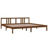 vidaXL Bedframe massief hout honingbruin 200x200 cm