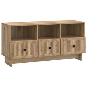 vidaXL TV-kast Artisanaal eiken 102 x 34,5 x 50 cm Bewerkt hout