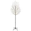 vidaXL LED Kerstboom Zwart 210 cm Staal 180 LED's