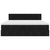 vidaXL Ottoman bed met matras 180x200cm fluweel zwart