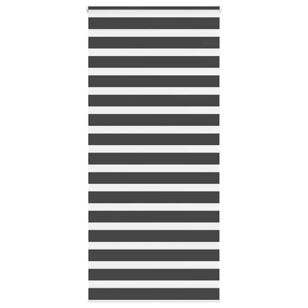 vidaXL Zebra rolgordijn 100x200 cm stofbreedte 95,9 cm zwart