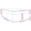 vidaXL Boxspring met matras fluweel donkerblauw 140x200 cm