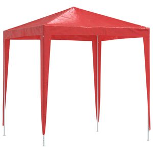 vidaXL Partytent 200 x 200 x 240 cm Rood PE en staal