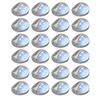 vidaXL Solarwandlampen LED 24 st rond zilverkleurig