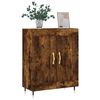 vidaXL Dressoir 69,5x34x90 cm bewerkt hout gerookt eikenkleurig