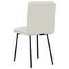 vidaXL Eetkamerstoelen 4 st fluweel cr&egrave;mekleurig