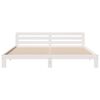 vidaXL Bedframe zonder matras massief grenenhout wit 200x200 cm