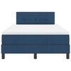 vidaXL Boxspring bed met matras met LED Blauw 120 x 190 cm Stof